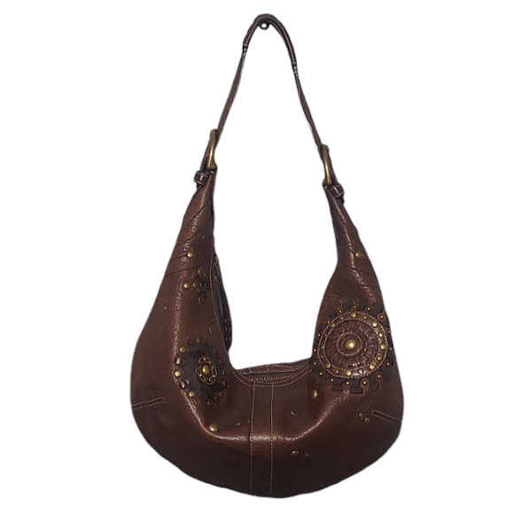 Coach Handbags - Coach Mia Distressed Studded Leather Shoulder Bag Excellent Condition